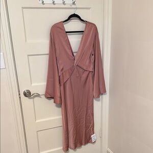 ASOS Women's Midi Dress in Dusty Rose